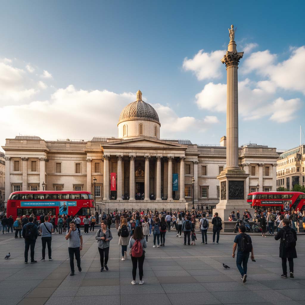 The National Gallery in Trafalgar Square